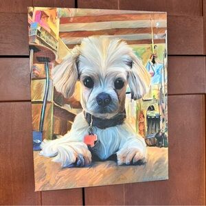Wrapped canvas print Mazel Dog. Mutts collection print picture